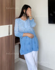 AstarQala - Eliza Ombre Mul Cotton Chikankari Short Kurti Top - - 107_117f1728-7c6f-4ca3-851c-cc99bf55aa44