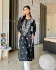 AstarQala - Sehar Rayon Straight Chikankari Kurta For Women - - 108