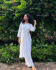 AstarQala - Ada Chikankari Rayon Straight Kurta Set For Women - - 112_d9332f37-c76e-449a-964a-d2214494e5c9