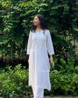AstarQala - Ada Chikankari Rayon Straight Kurta Set For Women - - 115_f6f82c8d-30a7-4fa8-850d-ec17861b512f