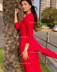 AstarQala - Palak Chikankari Kurta Set - Red - 124_3a1eabd5-1f61-4494-bdbf-951d9b589a8e