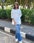 AstarQala - Nura Chanderi Straight Chikankari Short Kurti Top - Kashmiri & Lucknowi - - 146_ce442cb6-7d56-4305-b608-813cef61ac70
