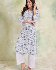 AstarQala - Zoya Mulmul Chikankari Printed Women's Kurta - - 158_5b1a59b4-b7f9-4cd4-ba1d-32f35b5d4f48