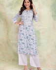 AstarQala - Zoya Mulmul Chikankari Printed Women's Kurta - - 162_26458b77-e11f-489a-a4ab-4c50cc1671a9