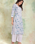 AstarQala - Zoya Mulmul Chikankari Printed Women's Kurta - - 164_d76d0324-7b5a-42f2-b774-18fa160aeda0
