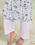 AstarQala - White Rayon Cotton Palazzo Pants For Women - - 175