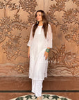AstarQala - Jiya Georgette Straight Chikankari Kurta For Women - - 17