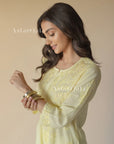 AstarQala - Bahaa Modal Long Chikankari Kurta For Women - - 199