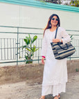 AstarQala - Vaani Cotton 2 Piece Chikankari Kurta & Palazzo Set For Women - - 248