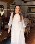 AstarQala - Jiya Georgette Straight Chikankari Kurta For Women - - 268