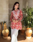 AstarQala - Jehan Chikankari Mulmul Short Kurti - - 268_536572d0-4973-451d-97f9-5b082e2c3a39