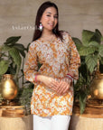 AstarQala - Jehan Chikankari Mulmul Short Kurti - - 275_f8249ef3-fd01-4ea4-8871-8d9895971b25
