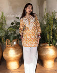 AstarQala - Jehan Chikankari Mulmul Short Kurti - - 280_f09843a9-fe98-4145-8230-0948e15d8747