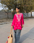 AstarQala - Hamna Rayon Chikankari Straight Short Kurta For Women - - 325_b2404259-232e-4b70-b290-1b312d30301d