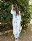AstarQala - Inaya Cotton Chikankari Women's Kurta Set For Women - - 33-Photoroom