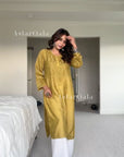 AstarQala - Mehar Chanderi Chikankari Straight Long Kurta For Women - - 361_eea62053-a77a-4f32-a880-44b05e75c8c7