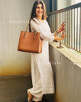 AstarQala - Gurbani Modal Long Straight Chikankari Kurta & Kurta Set For Women - - 368_b9e8a586-eccb-420b-89af-4b1b25cc0d18