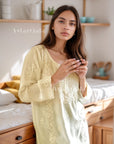 AstarQala - Dua Cotton Chikankari Short Kurti Top For Women's - Yellow - 36_99eed7f4-cdc4-4960-802f-d7c5d1c7137a