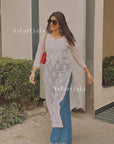 AstarQala - Gurbani Modal Long Straight Chikankari Kurta & Kurta Set For Women - - 373_85e1a9a6-ac75-478b-af00-5755f967be9b