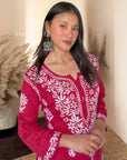 AstarQala - Faiza Chikankari Rayon Kurta Set - - 388