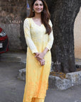 AstarQala - Palak Chikankari Kurta Set - Yellow - 397_2f0e49e7-6daa-443e-ab37-d27145744ad9