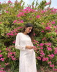 AstarQala - Gazala Rayon Straight Chikankari Kurta For Women - - 400