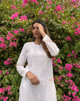 AstarQala - Gazala Rayon Straight Chikankari Kurta For Women - - 402