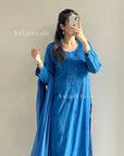 AstarQala - Ulfat Chikankari Rayon Ombré 3 Piece Kurta Set With Dupatta - - 427_a3045a10-e340-4a75-ac26-5494d677f503