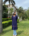 AstarQala - Gazala Rayon Straight Chikankari Kurta For Women - - 429