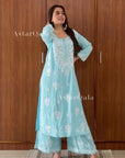 AstarQala - Faiza Chikankari Rayon Kurta Set - - 438_a2438b72-0f28-40d7-8f0f-7ba845012f4a