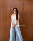 AstarQala - Sara Chikankari Cotton Strap Top - White - 439_905d6314-10e5-4b24-8679-5da8641f5e97