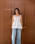 AstarQala - Sara Chikankari Cotton Strap Top - - 441_7f3d94ec-8ed0-4d13-af64-50199bd36924