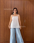AstarQala - Sara Chikankari Cotton Strap Top - - 442