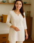 AstarQala - Eliza Ombre Mul Cotton Chikankari Short Kurti Top - - 466_15780cb6-6637-4904-9f7f-cf884b4beb3b