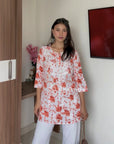 AstarQala - Rohini Mul Cotton Chikankari Kurti Top - Kurti & Palazzo Set - 487_a36c9c3c-a719-4bd2-9880-1eb0839d4407