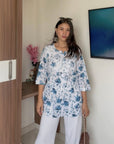 AstarQala - Rohini Mul Cotton Chikankari Kurti Top - Kurti & Palazzo Set - 494_4ca28027-39c6-4f8b-a9fd-1dfd8fa2465c