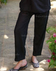AstarQala - Shaima Premium Chanderi Chikankari Straight Pants For Women - Black - Black Chanderi XXS-3XL - 61_9a087772-2b4c-42d8-8a2c-ed031691ca0c