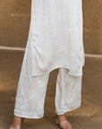 AstarQala - Ziba Premium Rayon Chikankari Palazzo For Women - White - - 72_62eadf33-26eb-4a58-8264-95edb0567f53