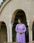 Bahar Premium Chanderi Chikankari Kurta Set For Women - Lavender