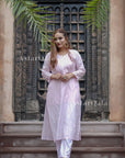 Bakheera Chanderi Chikankari Kurta & Kurta Set For Women - Light Pink