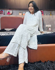 Gurbani Modal Long Straight Chikankari Kurta & Kurta Set For Women