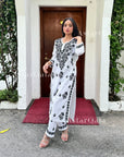 AstarQala - Inaya Cotton Chikankari Women's Kurta Set For Women - - Inaya_Black_White_Chikankari_Women_s_Kurta_Set4