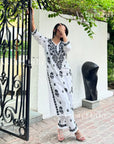 AstarQala - Inaya Cotton Chikankari Women's Kurta Set For Women - - Inaya_Black_White_Chikankari_Women_s_Kurta_Set5