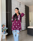 AstarQala - Ina Short Modal Chikankari Kurta Top - - Website-Watermark_3_20240420_222250_0000