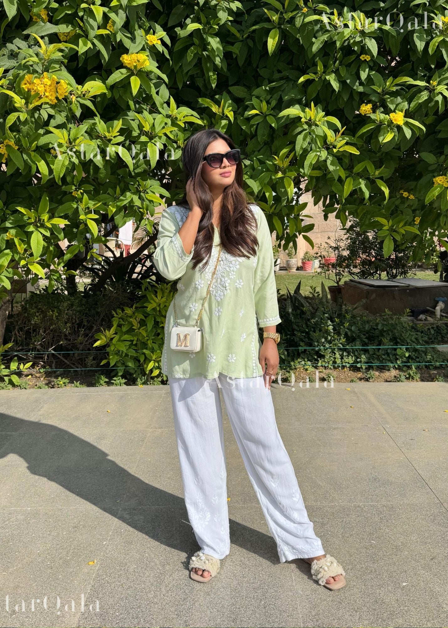 AstarQala - Hamna Rayon Chikankari Straight Short Kurta For Women - - 10_e6d1bd0f-c837-404f-bb95-3a115b95d074