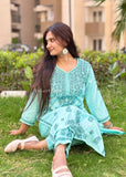 Jannat Chikankari Rayon 2 Piece Kurta & Pant Set