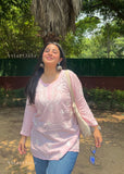 Ina Short Modal Chikankari Kurta Top