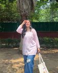 AstarQala - Ina Short Modal Chikankari Kurta Top - - 140_762ad0a8-4c76-451a-b3d9-bba900dadae5