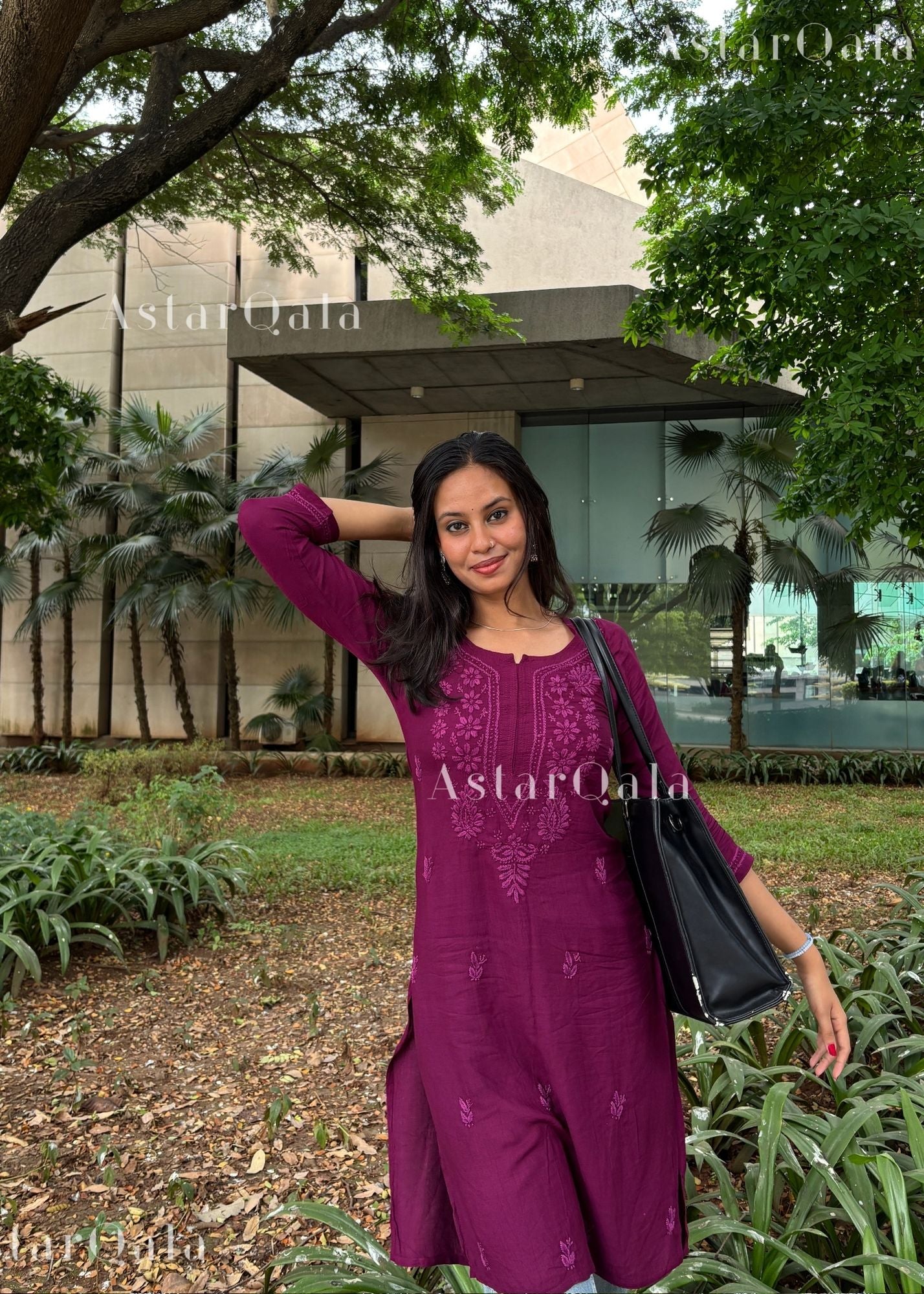 AstarQala - Gazala Rayon Straight Chikankari Kurta For Women - - 151_d97a96c1-b01f-4ca5-a9bc-df5d782d3a59