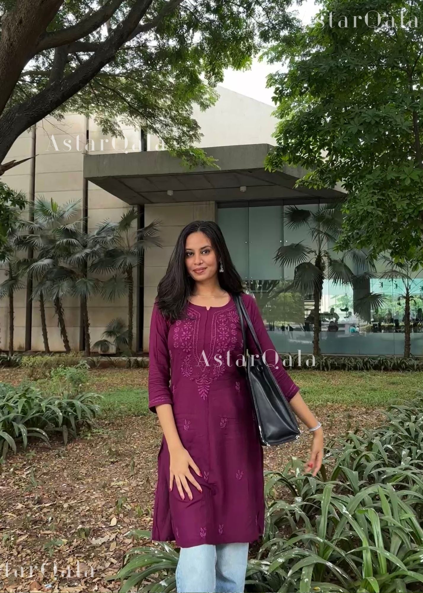 AstarQala - Gazala Rayon Straight Chikankari Kurta For Women - - 156_92db581a-1cf2-4bab-a962-155dc056b9bb